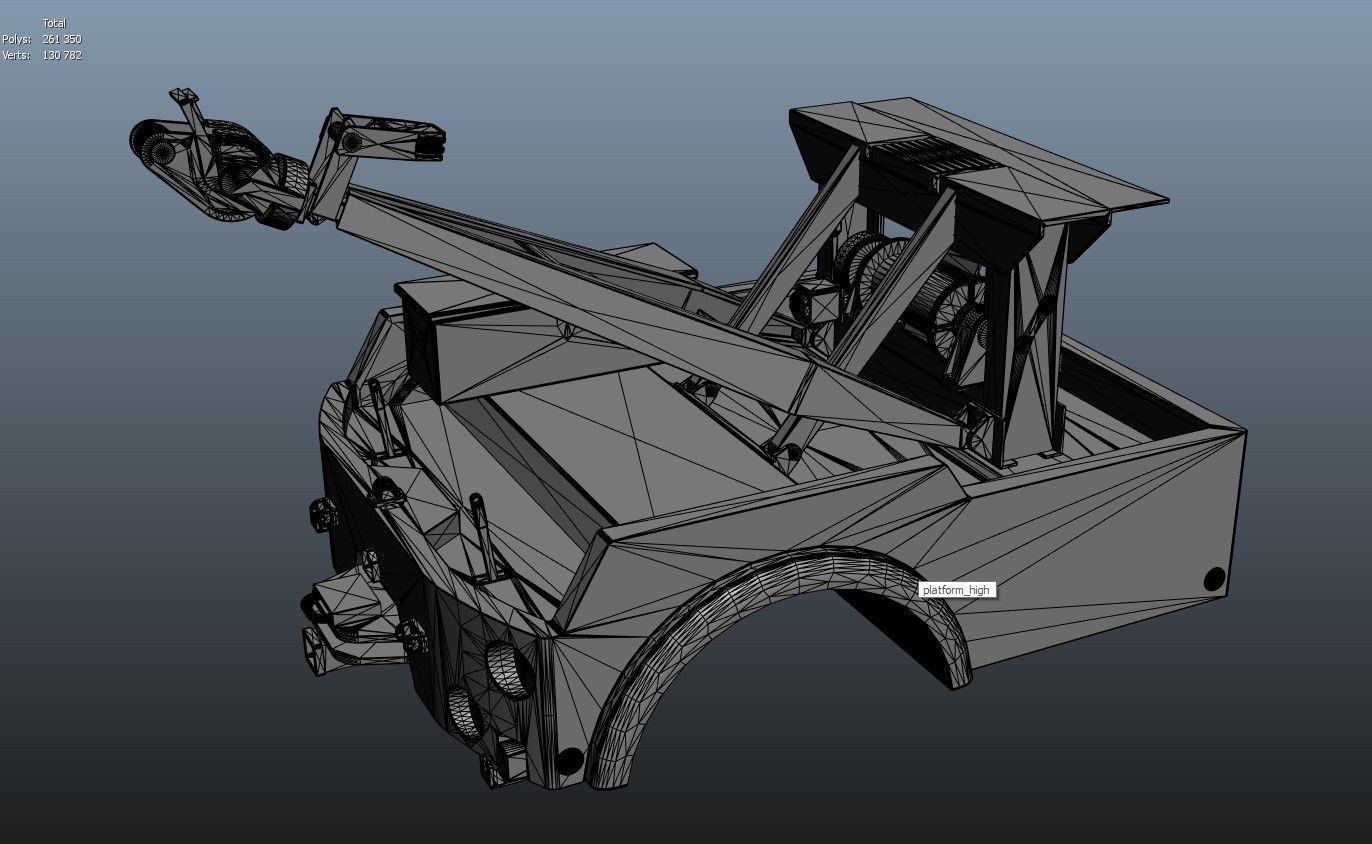 Industrial wrecker parts 3D model 3D model_20