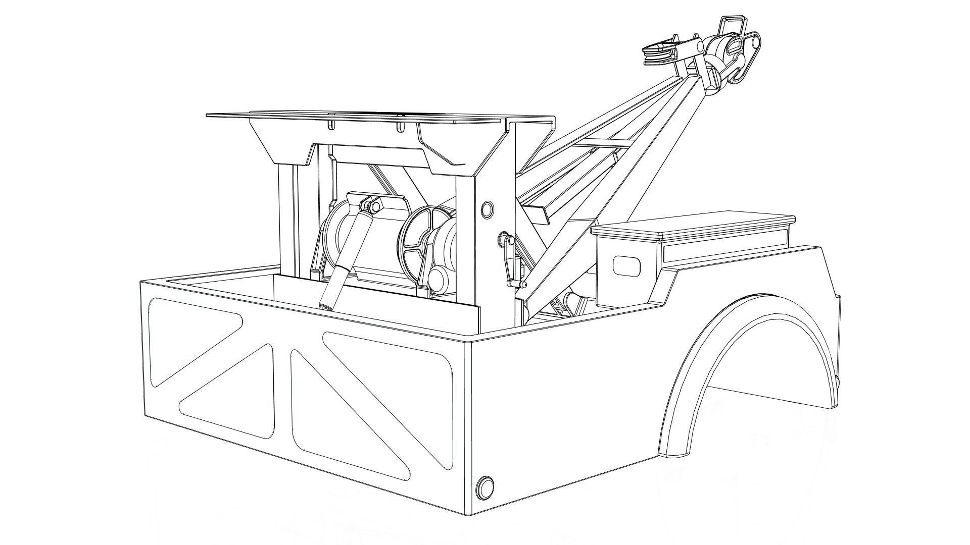 Industrial wrecker parts 3D model 3D model_18