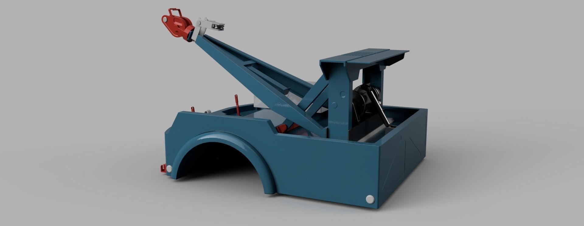 Industrial wrecker parts 3D model 3D model_1