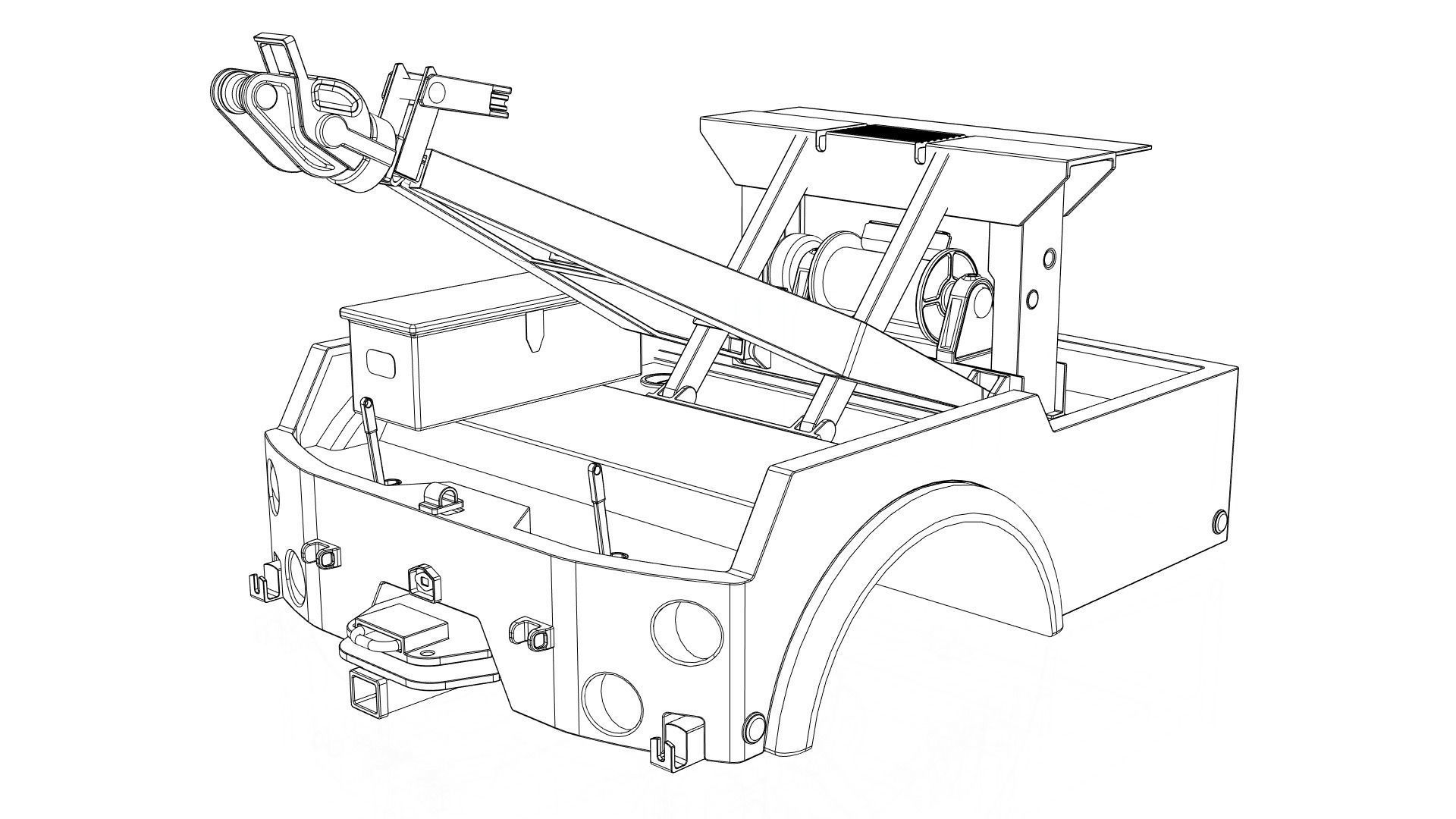 Industrial wrecker parts 3D model 3D model_17