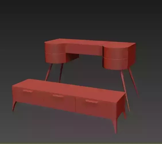 Console Set 2nos 3D model | CGTrader