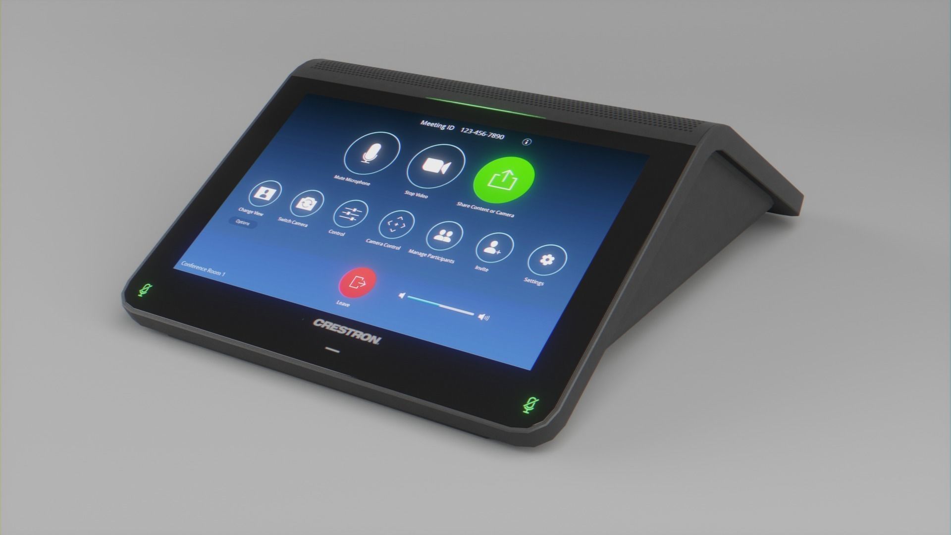 CRESTRON UC MM30-TA Control Panel Low-poly 3D model_1