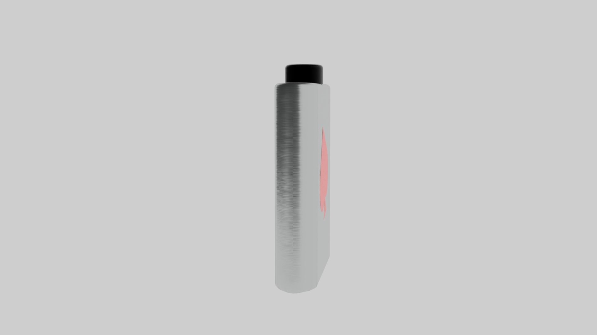 Ace of Spade Flask Low-poly 3D model_3