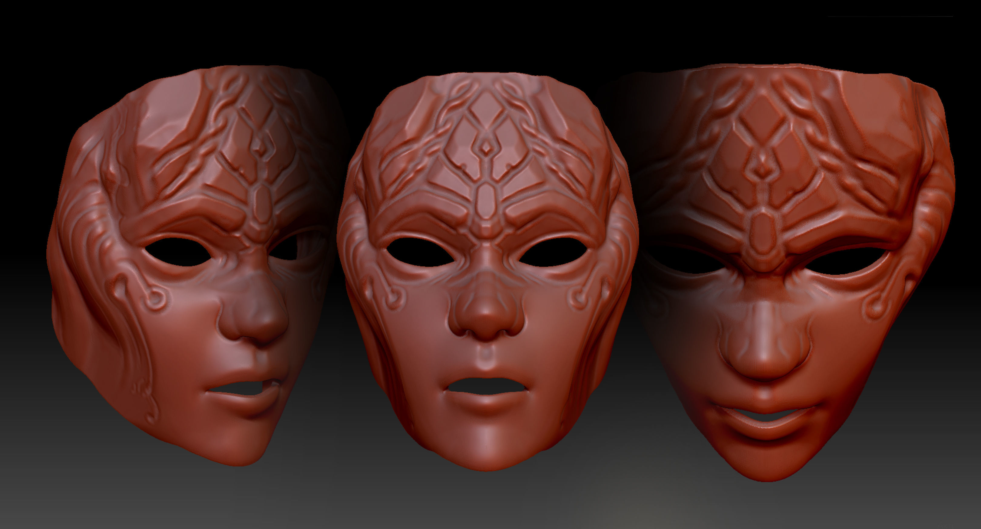 mask Rome 3D model_4