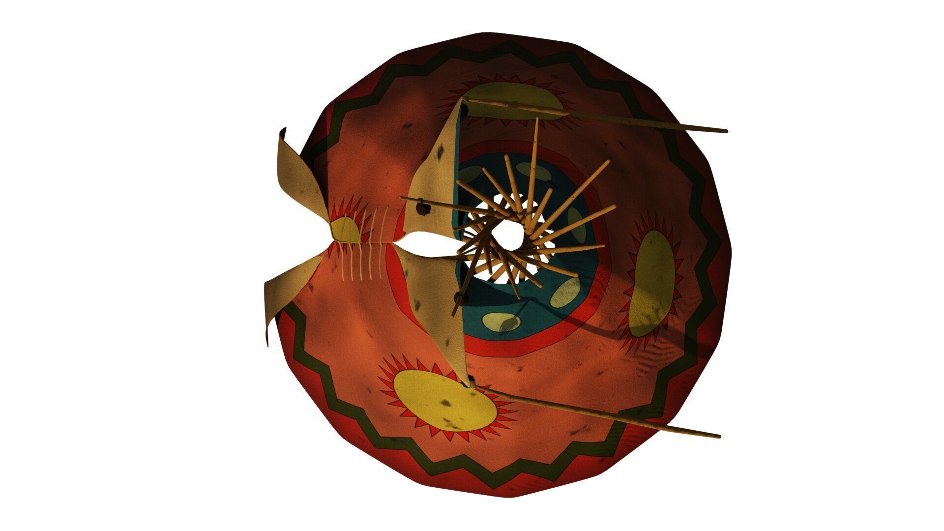 Tepee indian teepee 3D model_10