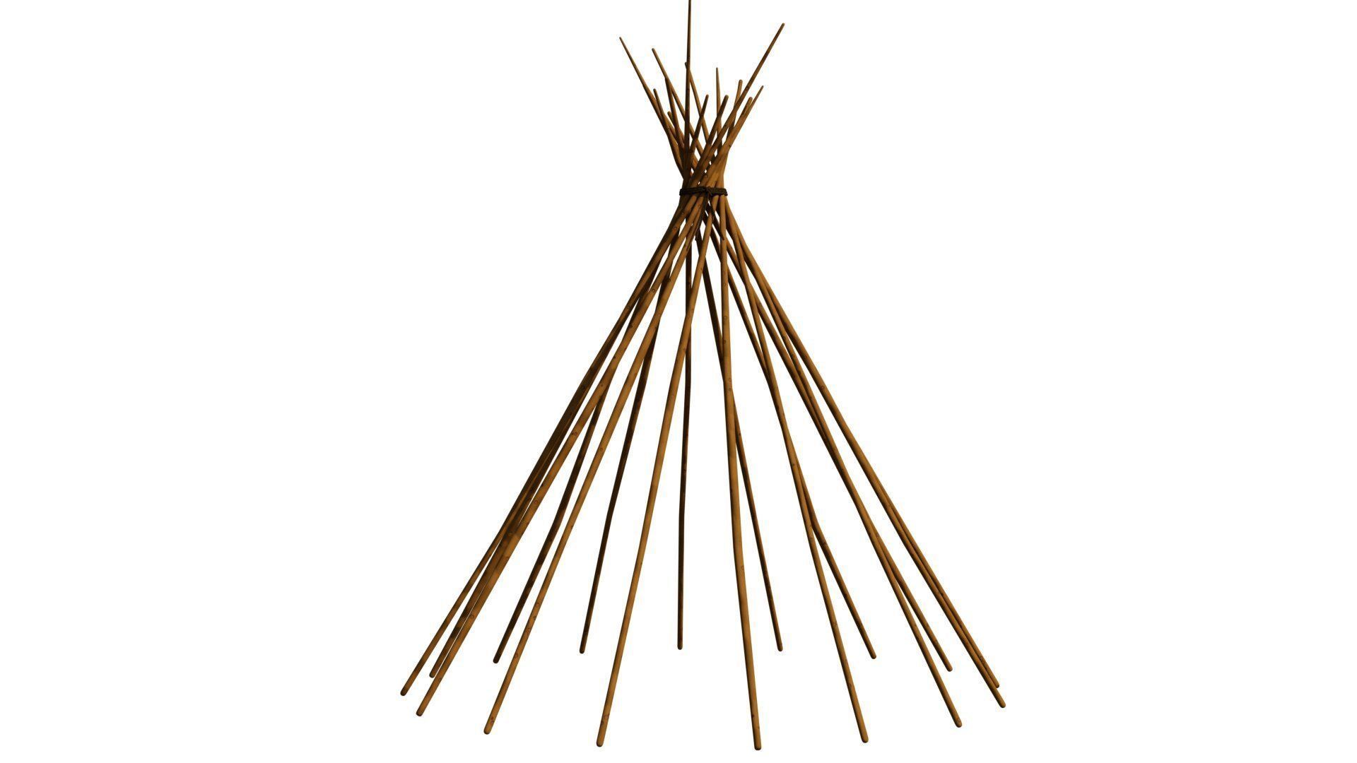 Tepee indian teepee 3D model_8