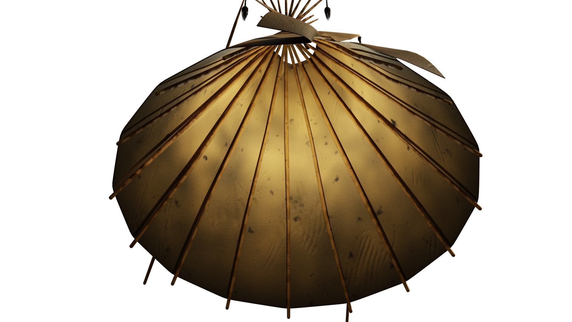 Tepee indian teepee 3D model_7