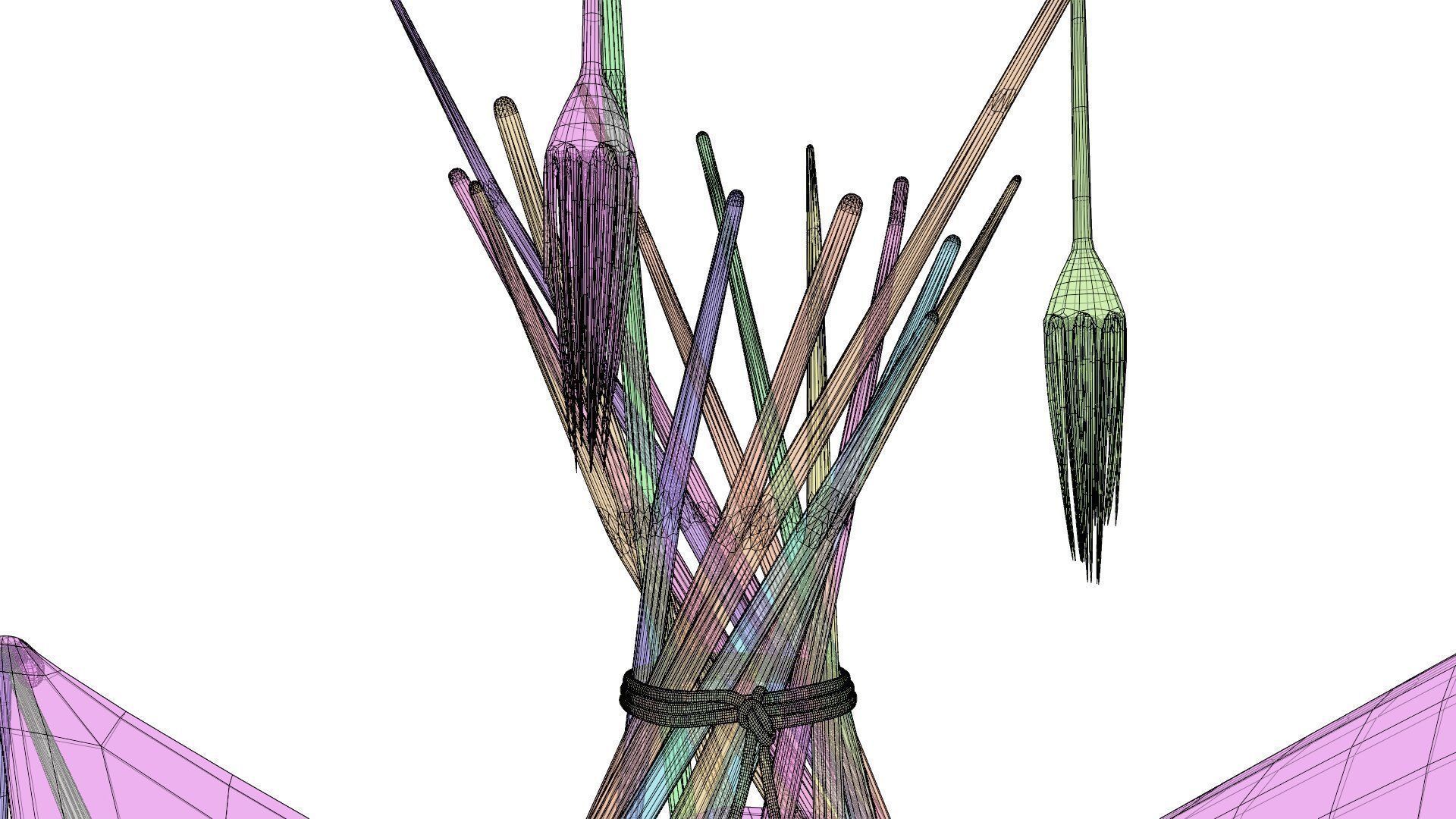 Tepee indian teepee 3D model_20