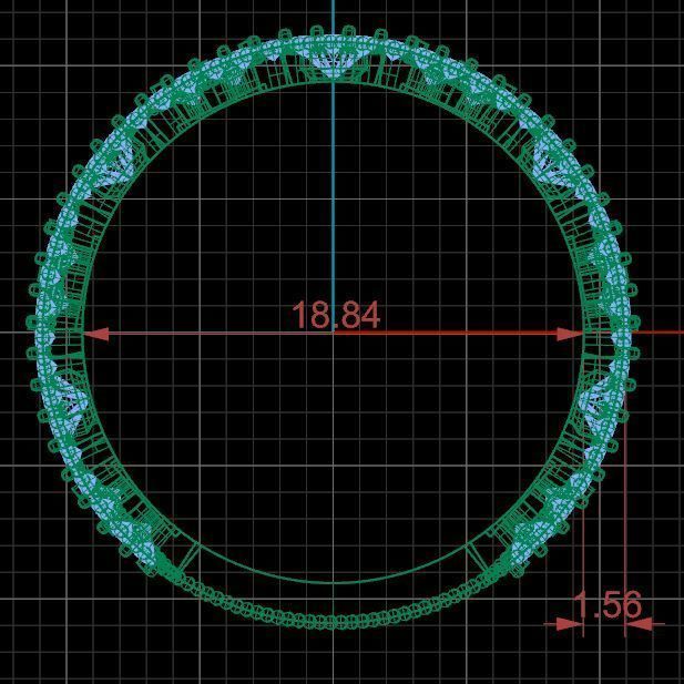 Luxury Double Ring With Diamonds 3D print model_12