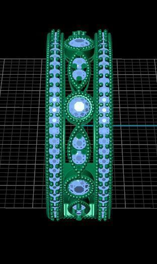 Luxury Double Ring With Diamonds 3D print model_11