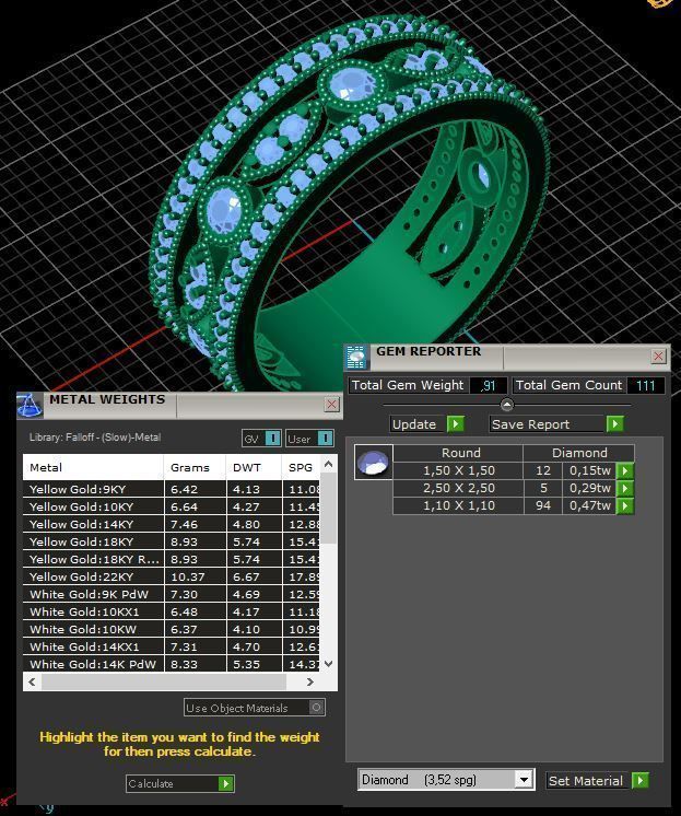 Luxury Double Ring With Diamonds 3D print model_15
