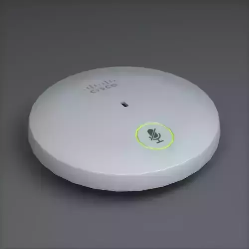 CISCO CS MIC TABLE J Microphone Low-poly 3D model