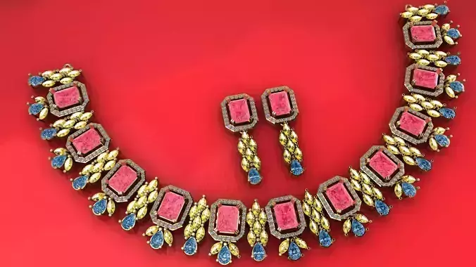 Beautiful Neckless-Earring