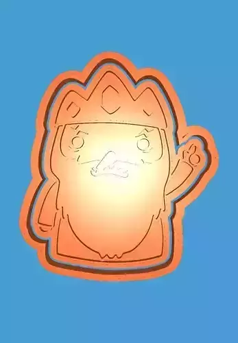 MakeIT Advanture Times Cookie Cutter Ice King With Frame 3D model