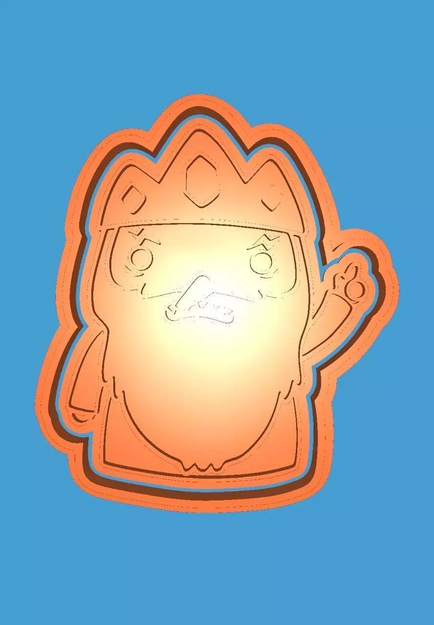 MakeIT Advanture Times Cookie Cutter Ice King With Frame 3D model_0