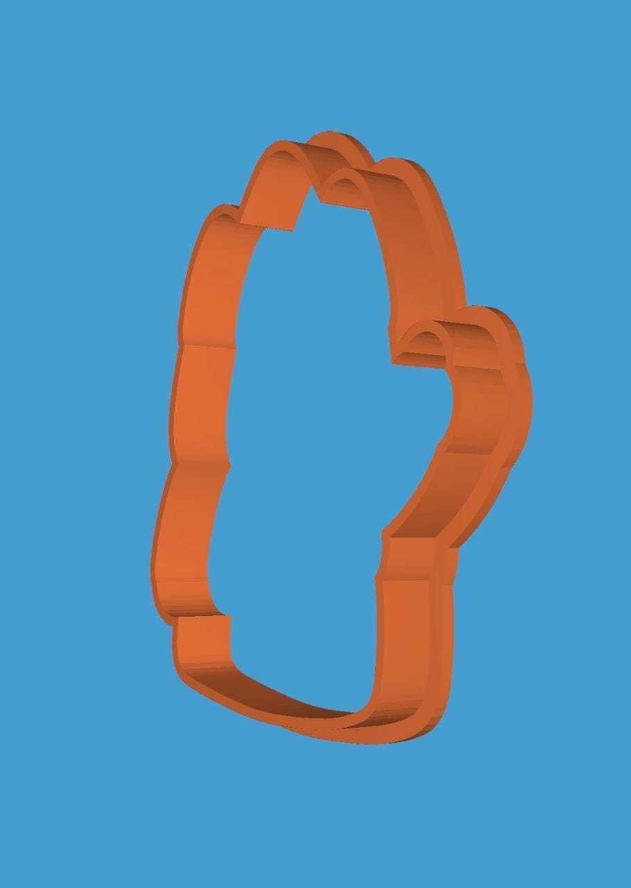 MakeIT Advanture Times Cookie Cutter Ice King With Frame 3D model_6