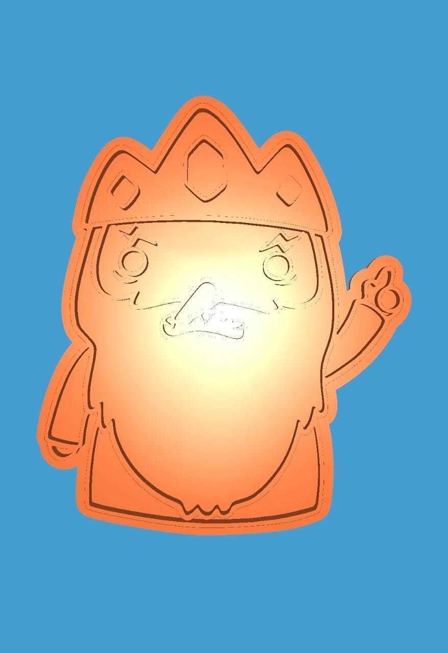 MakeIT Advanture Times Cookie Cutter Ice King With Frame 3D model_2