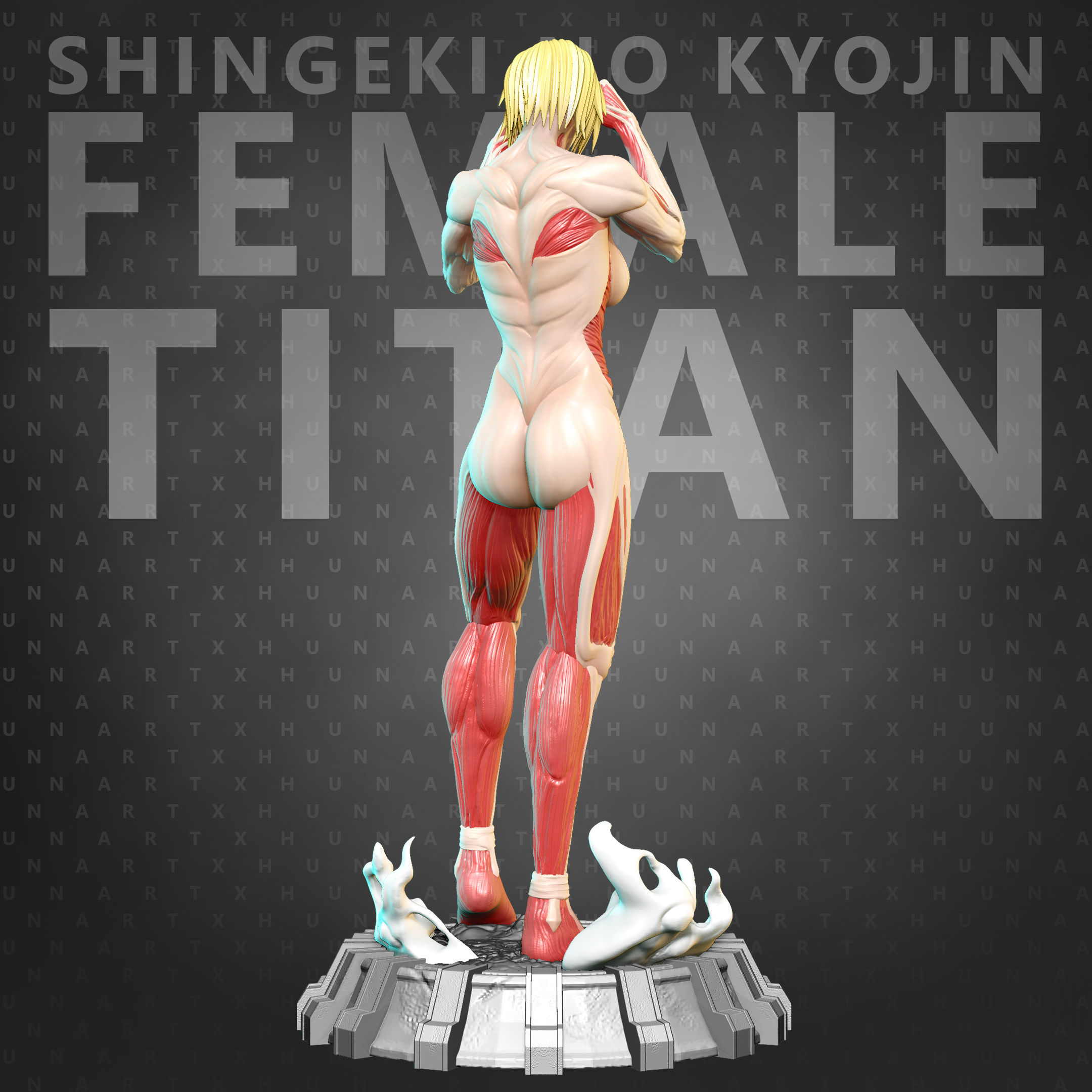 Female Titan STL 3D print model_3
