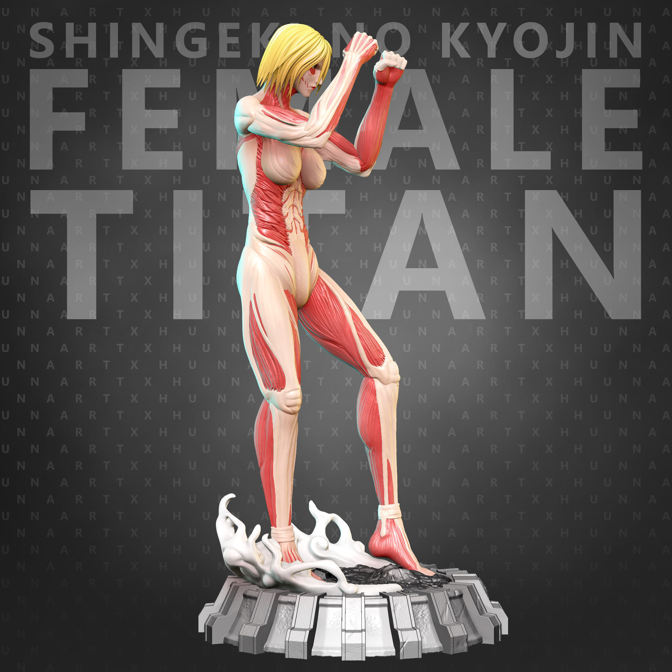 Female Titan STL 3D print model_2