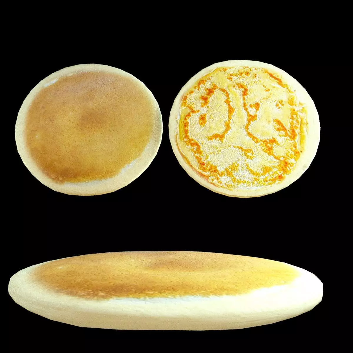 Pancake Textured 3D model