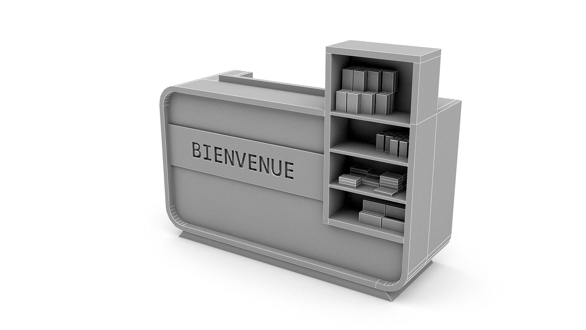 pharmacy sales standards Low-poly 3D model_4