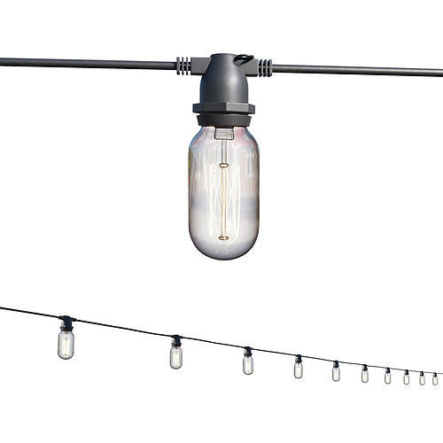 String Lights Edison Lamps 3D model