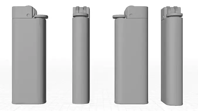 lighter 3D model