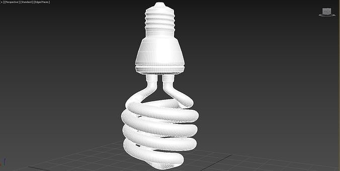 BULBS spiral light bulb Free 3D model