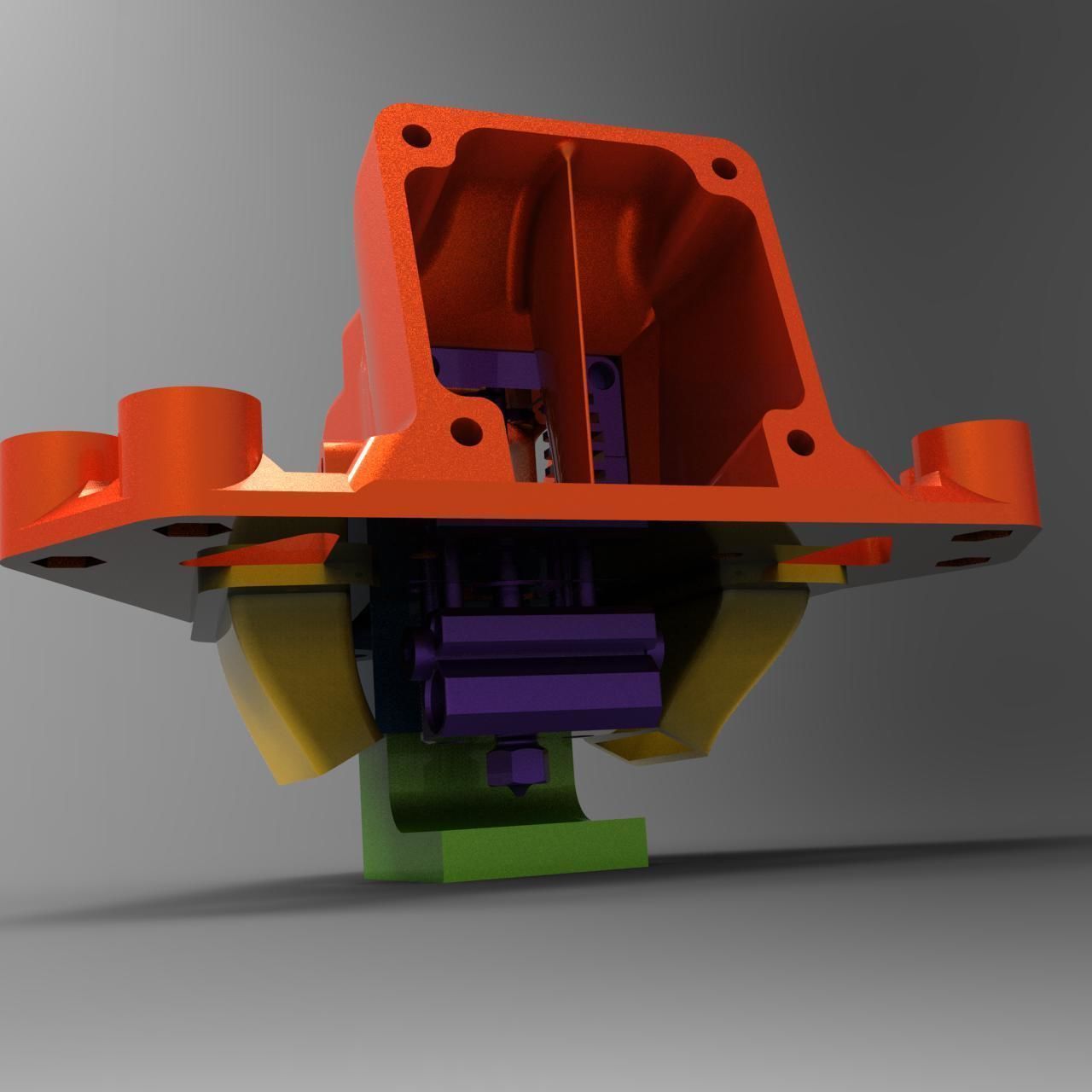 Effector for Mosquito hotend   magballs  anycubic Predator 3D print model_2