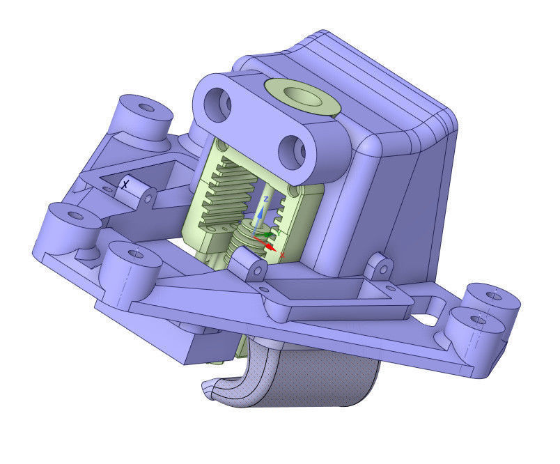 Effector for Mosquito hotend   magballs  anycubic Predator 3D print model_6