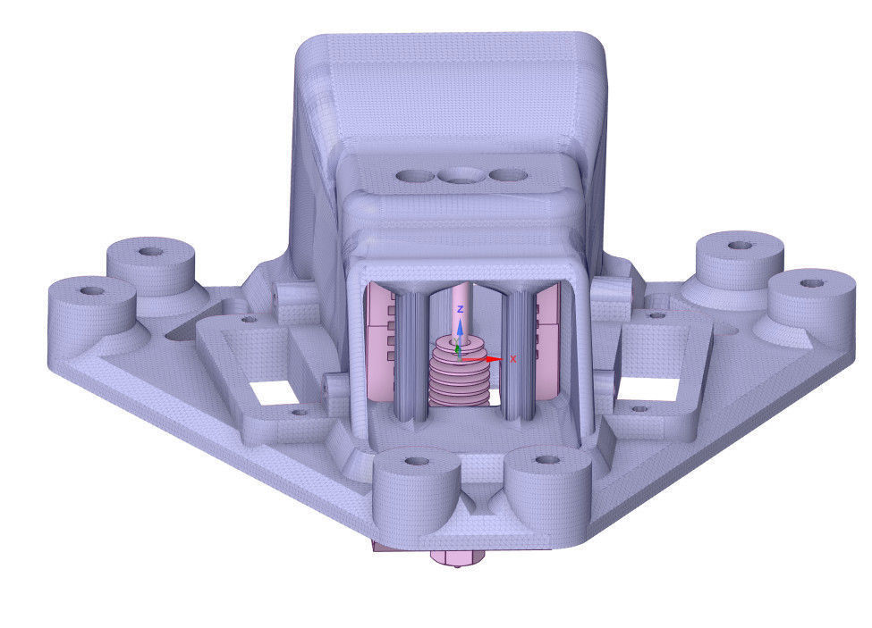 Effector for Mosquito hotend   magballs  anycubic Predator 3D print model_9