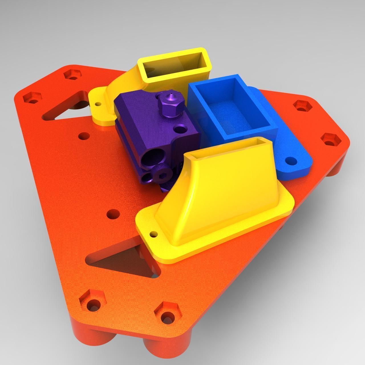 Effector for Mosquito hotend   magballs  anycubic Predator 3D print model_1
