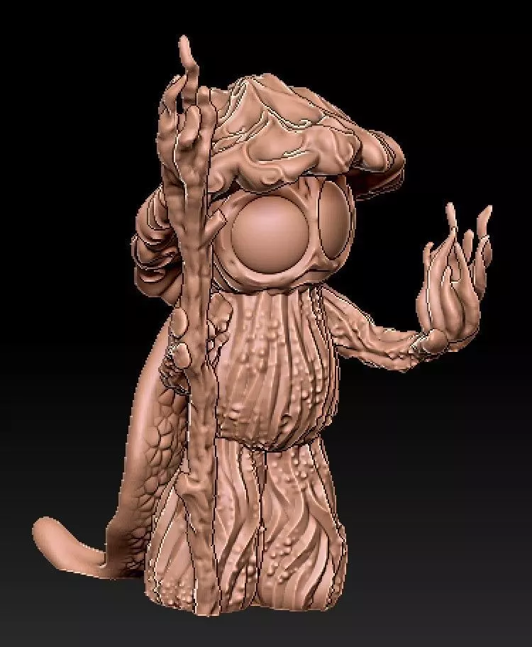 Seedling Creature - Leafy - 3D print model 3D print model_0