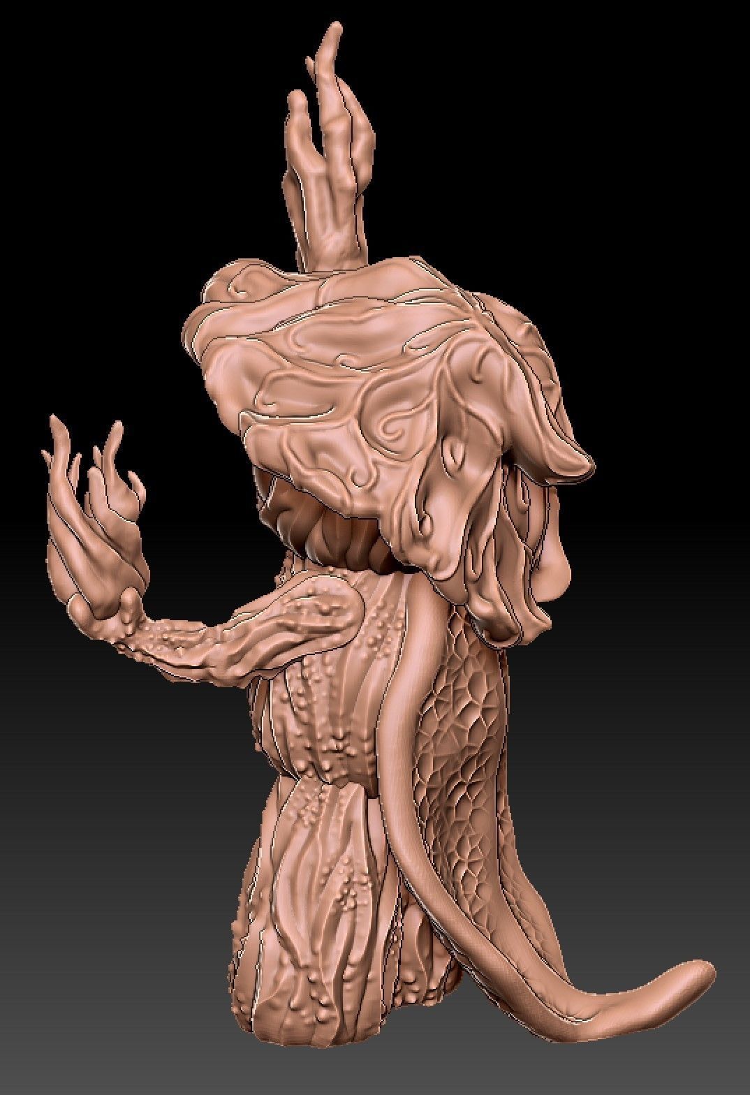 Seedling Creature - Leafy - 3D print model 3D print model_2