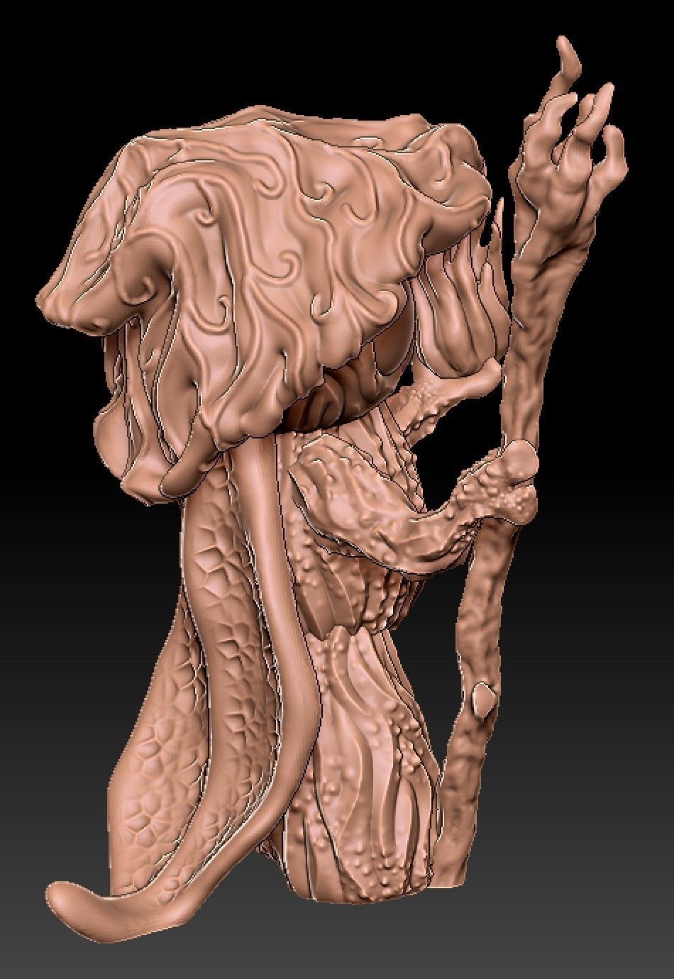 Seedling Creature - Leafy - 3D print model 3D print model_1