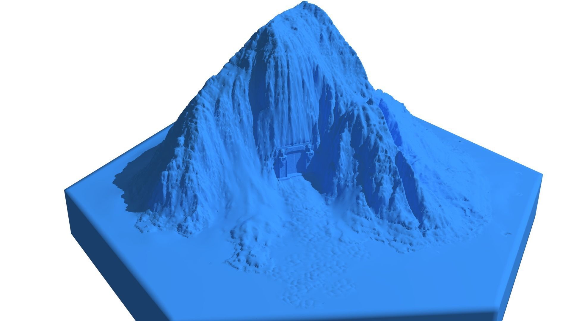 Hexagonal map 3D model_21