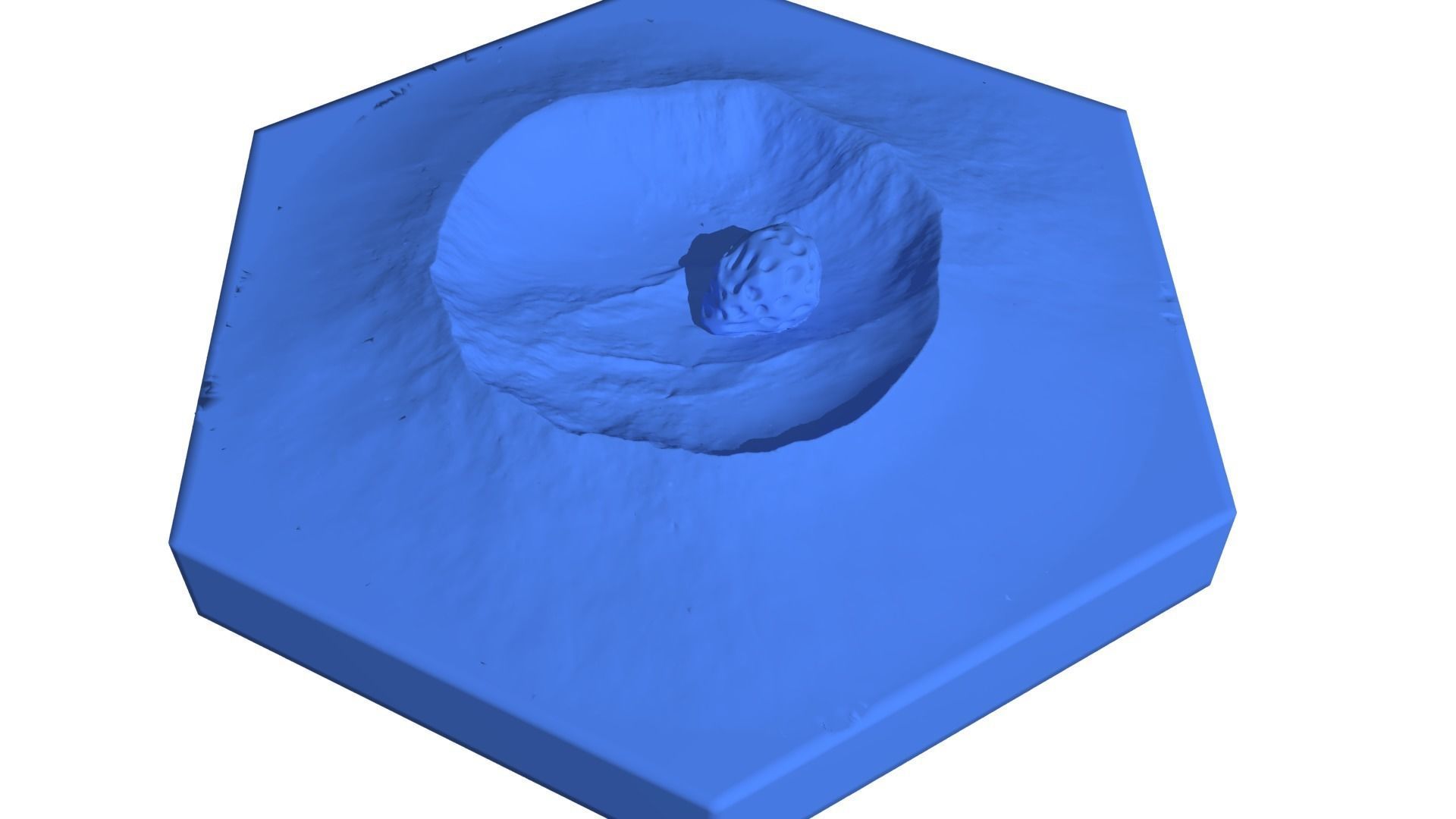 Hexagonal map 3D model_23