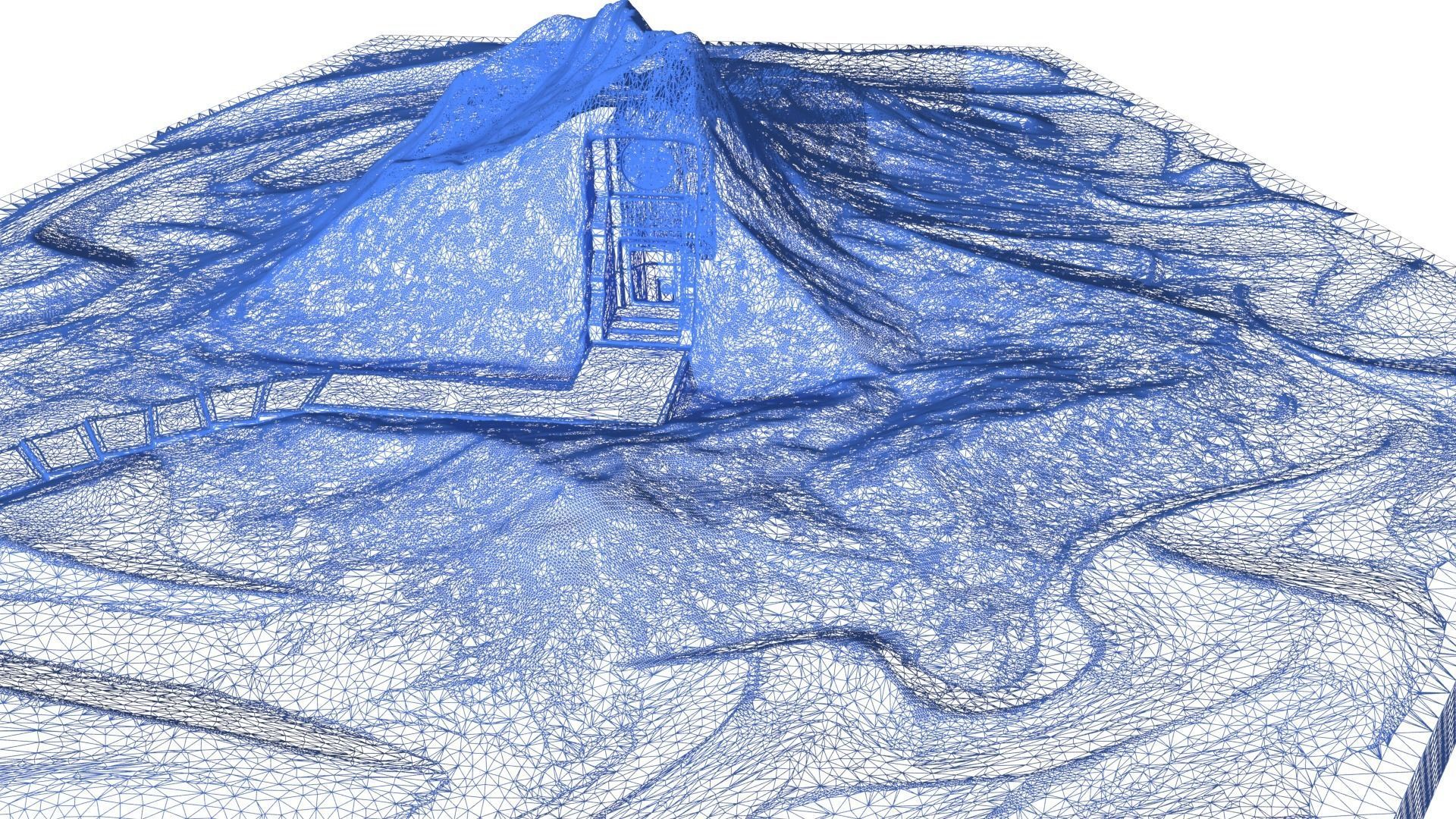 Hexagonal map 3D model_30