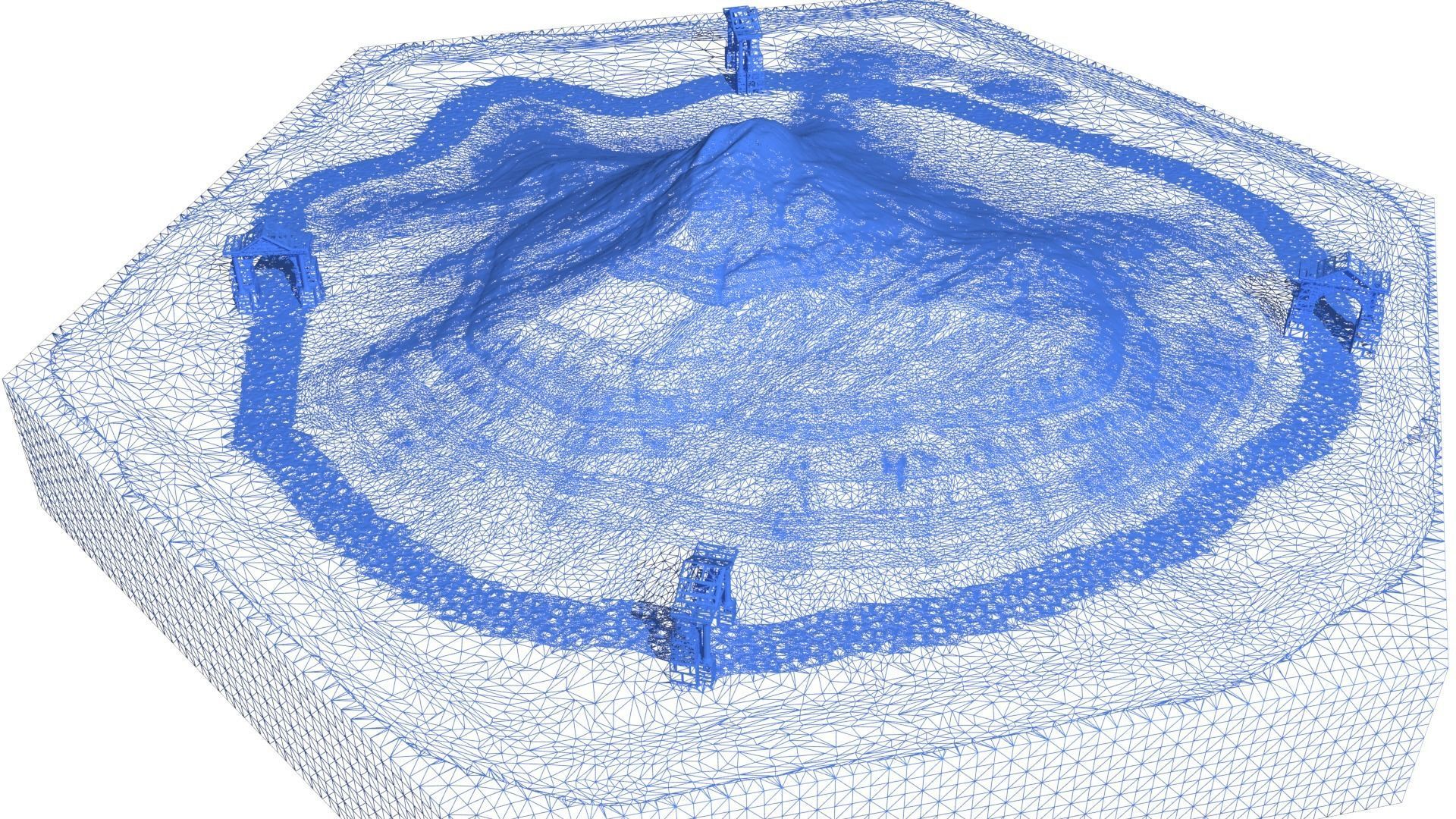 Hexagonal map 3D model_40