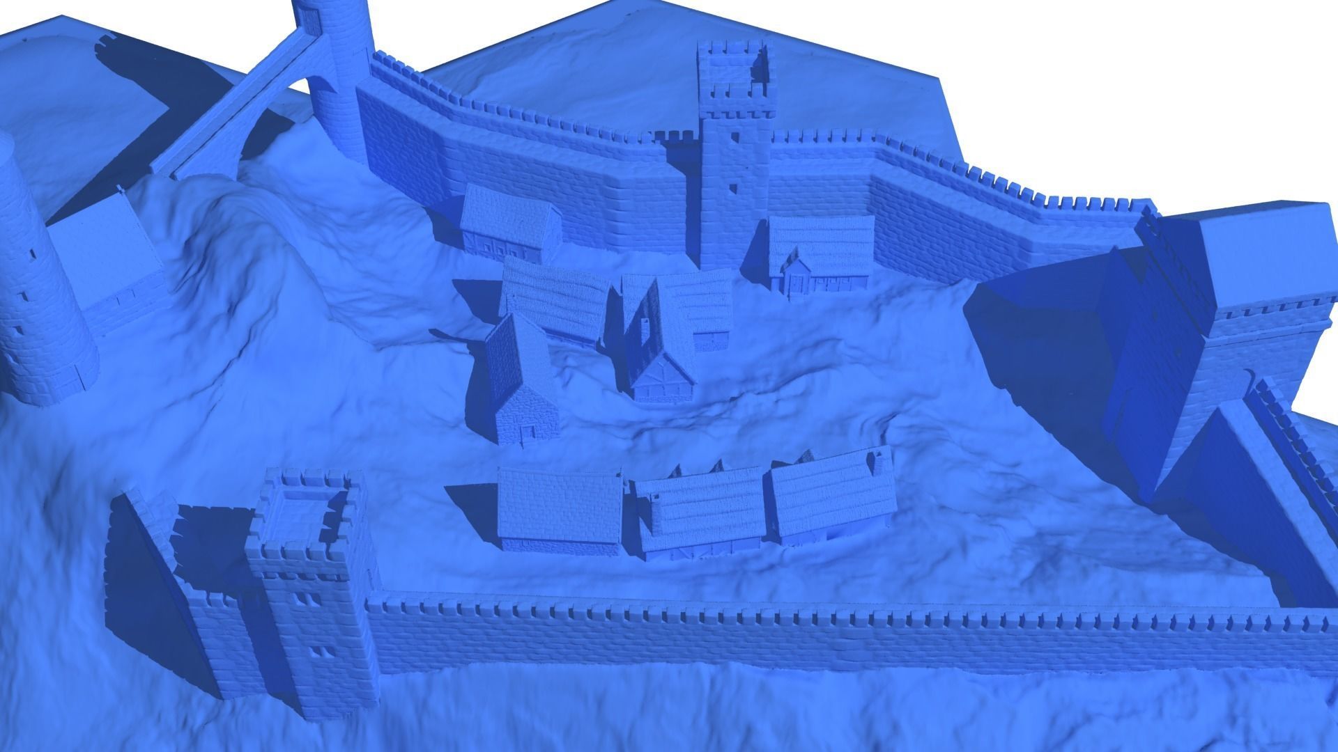 Hexagonal map 3D model_43