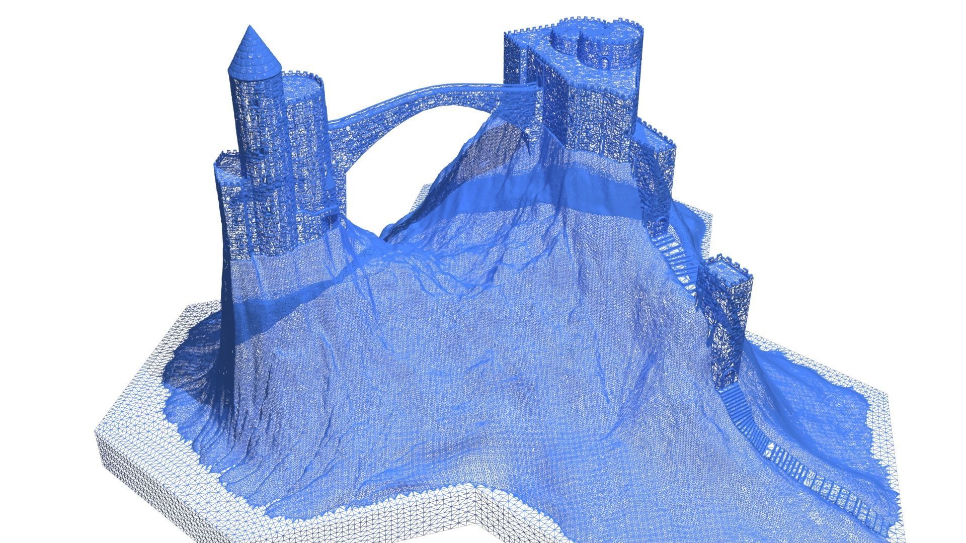 Hexagonal map 3D model_38