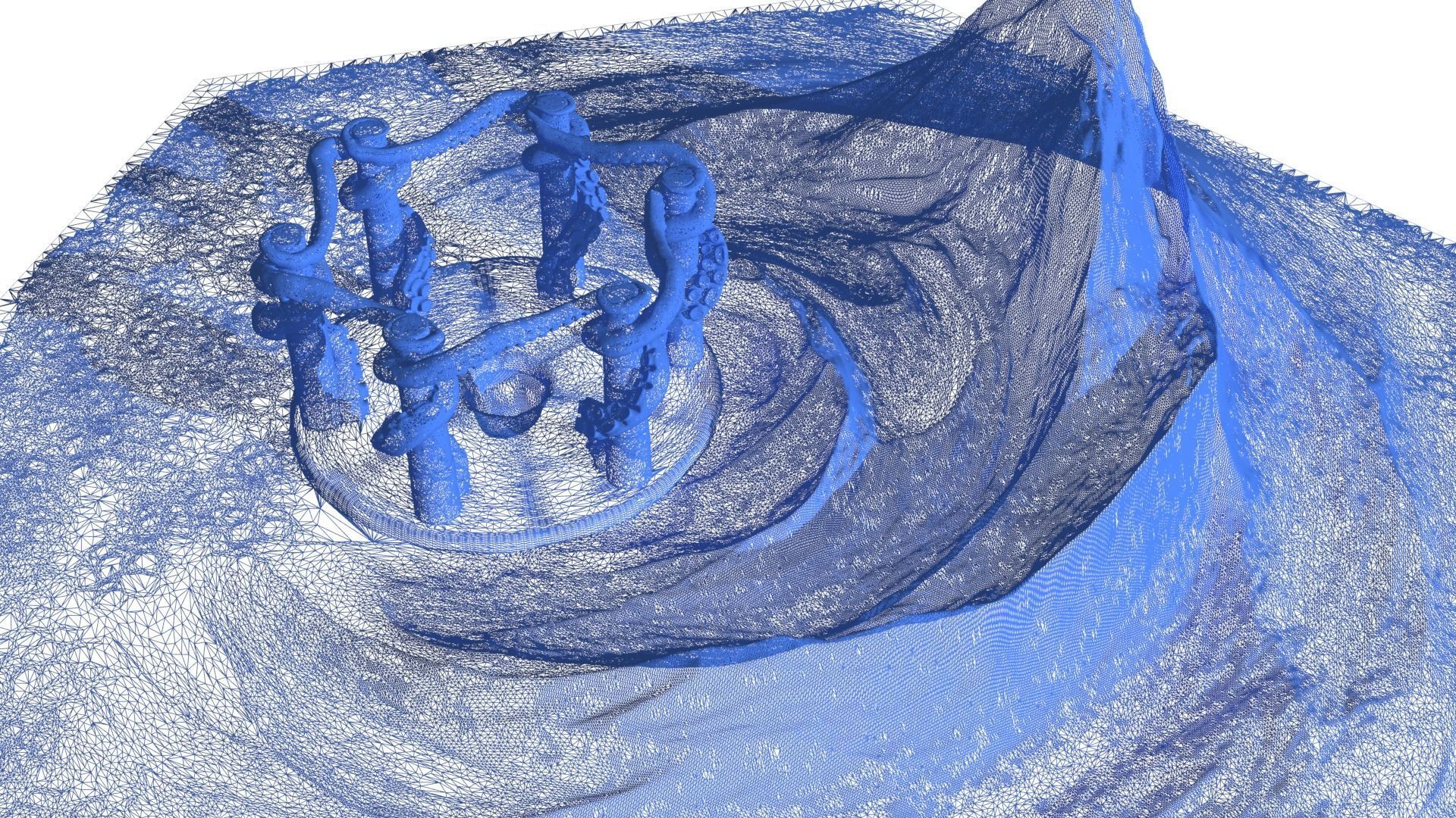 Hexagonal map 3D model_32