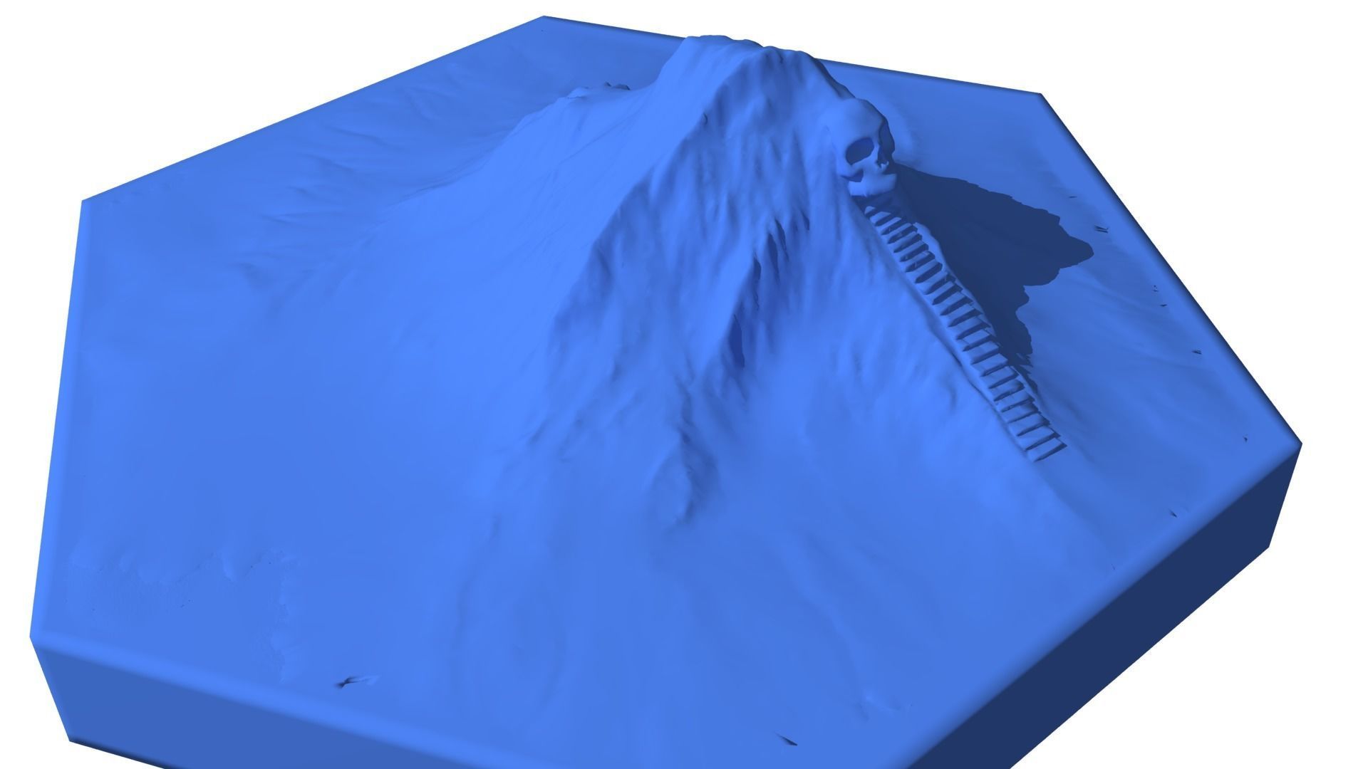 Hexagonal map 3D model_27