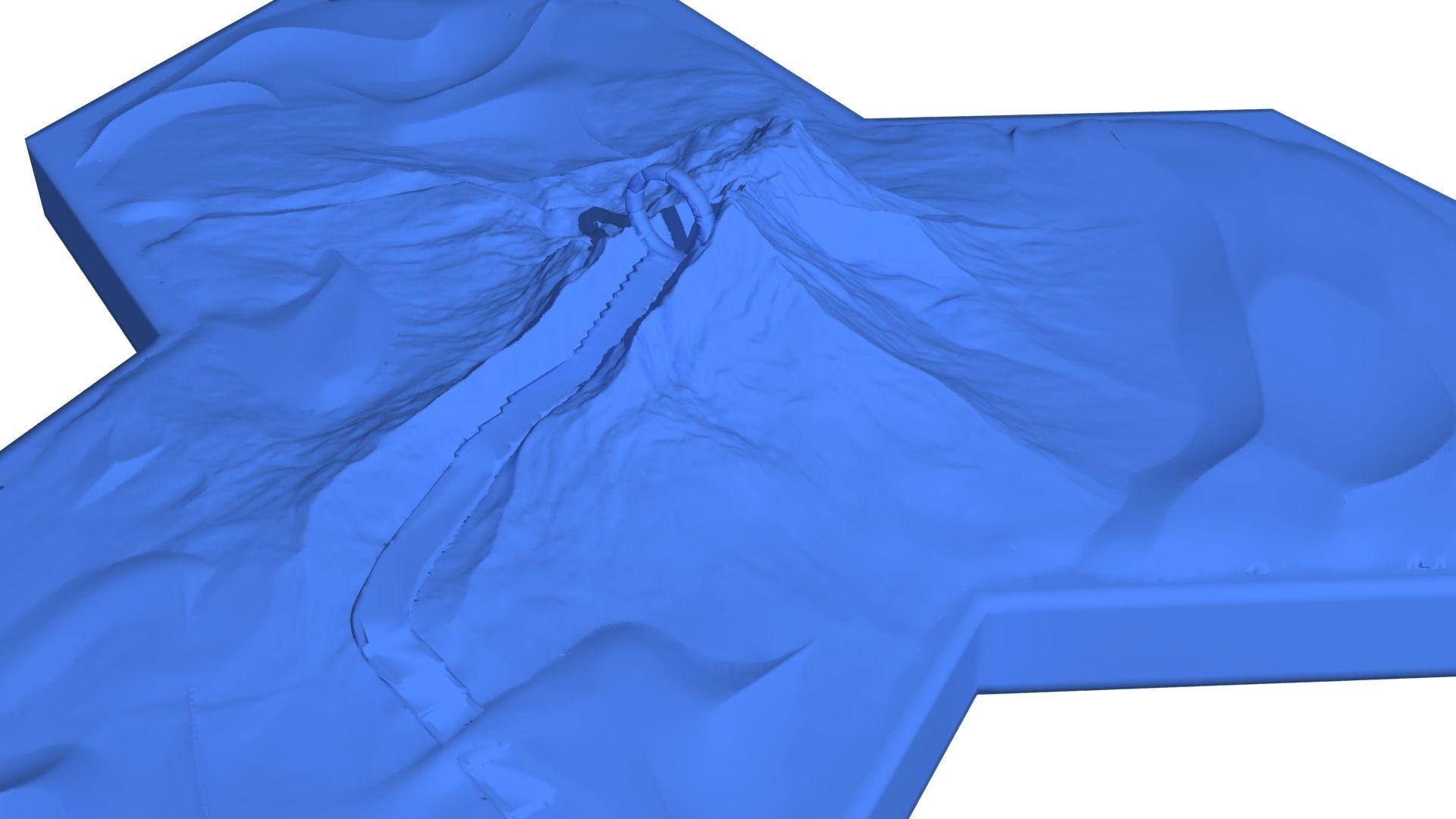 Hexagonal map 3D model_41