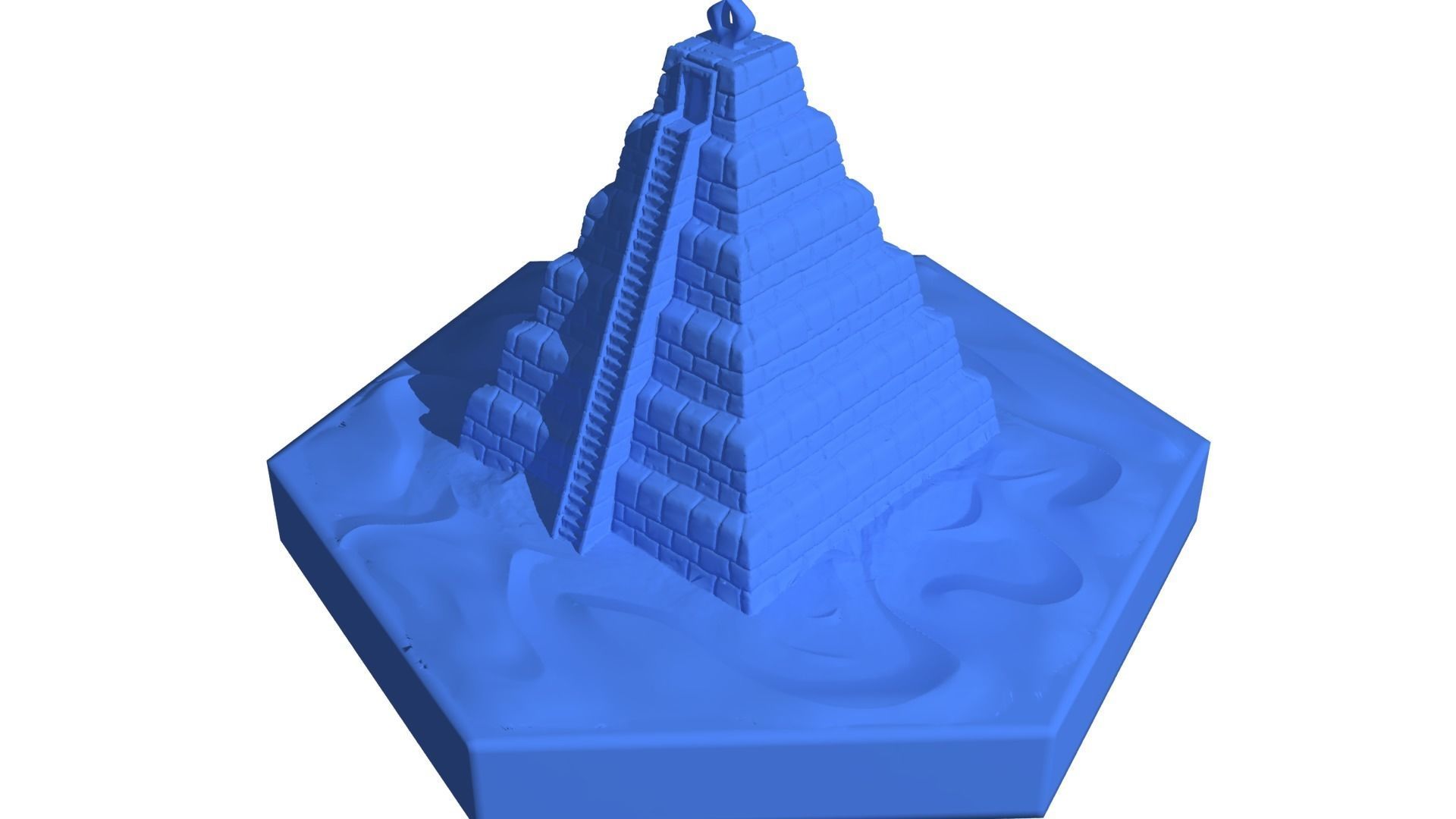 Hexagonal map 3D model_25