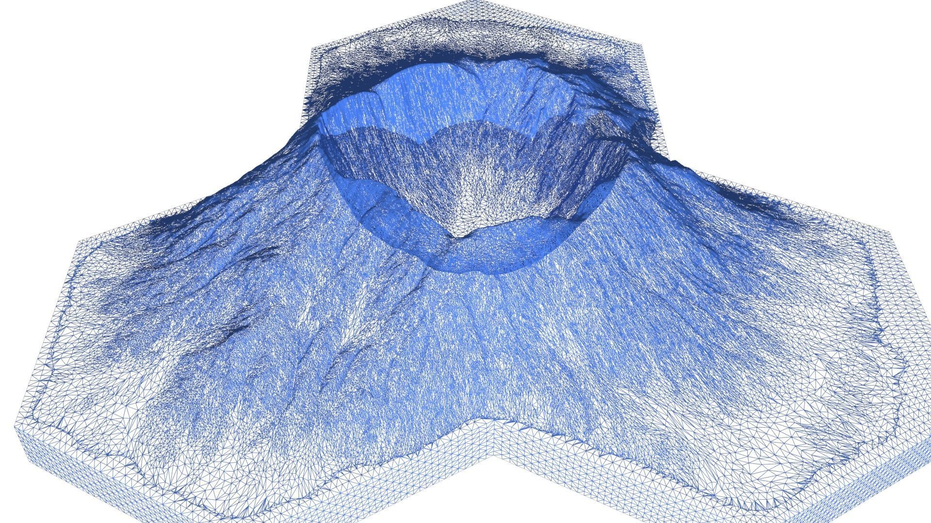 Hexagonal map 3D model_46