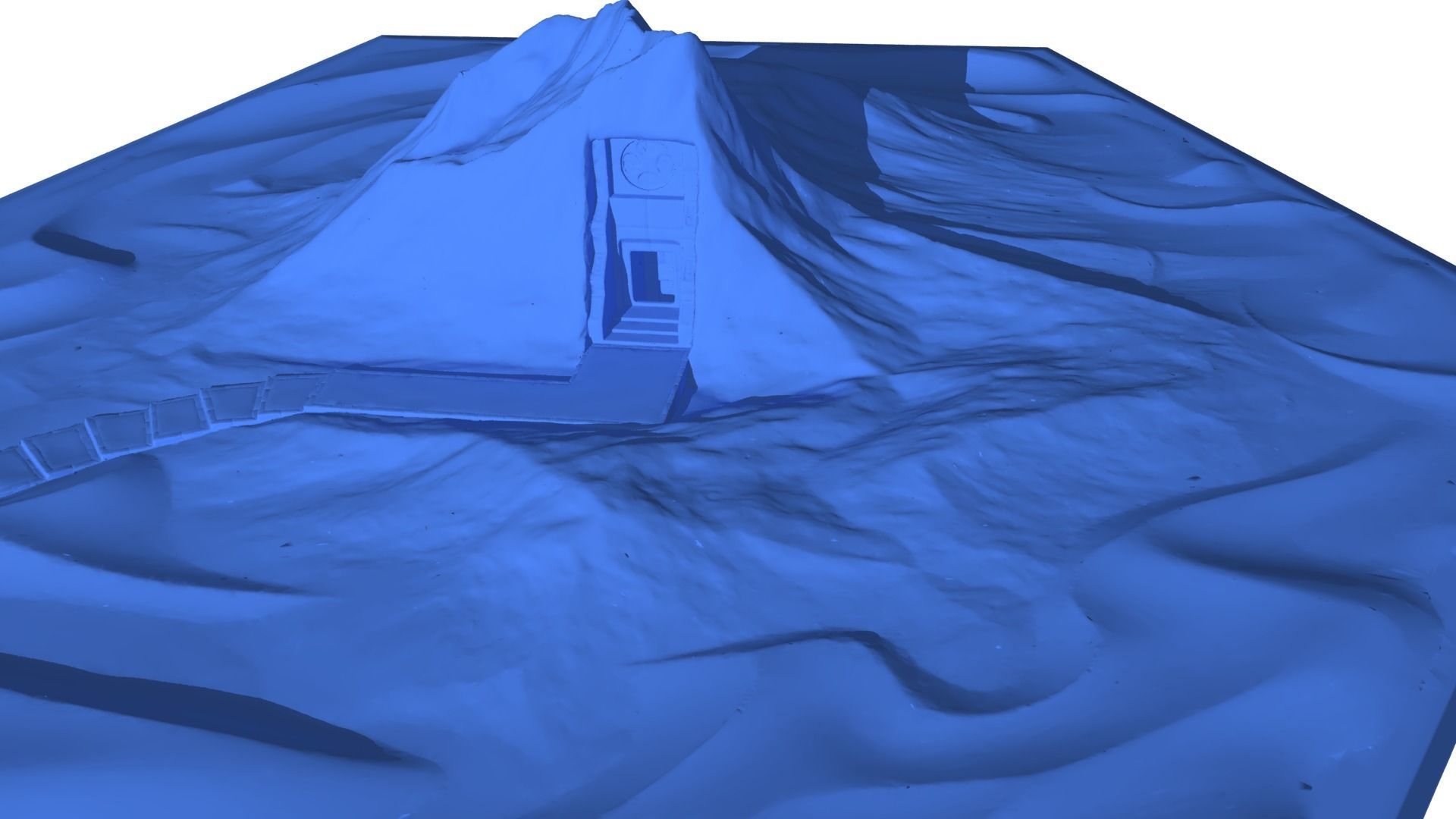 Hexagonal map 3D model_29