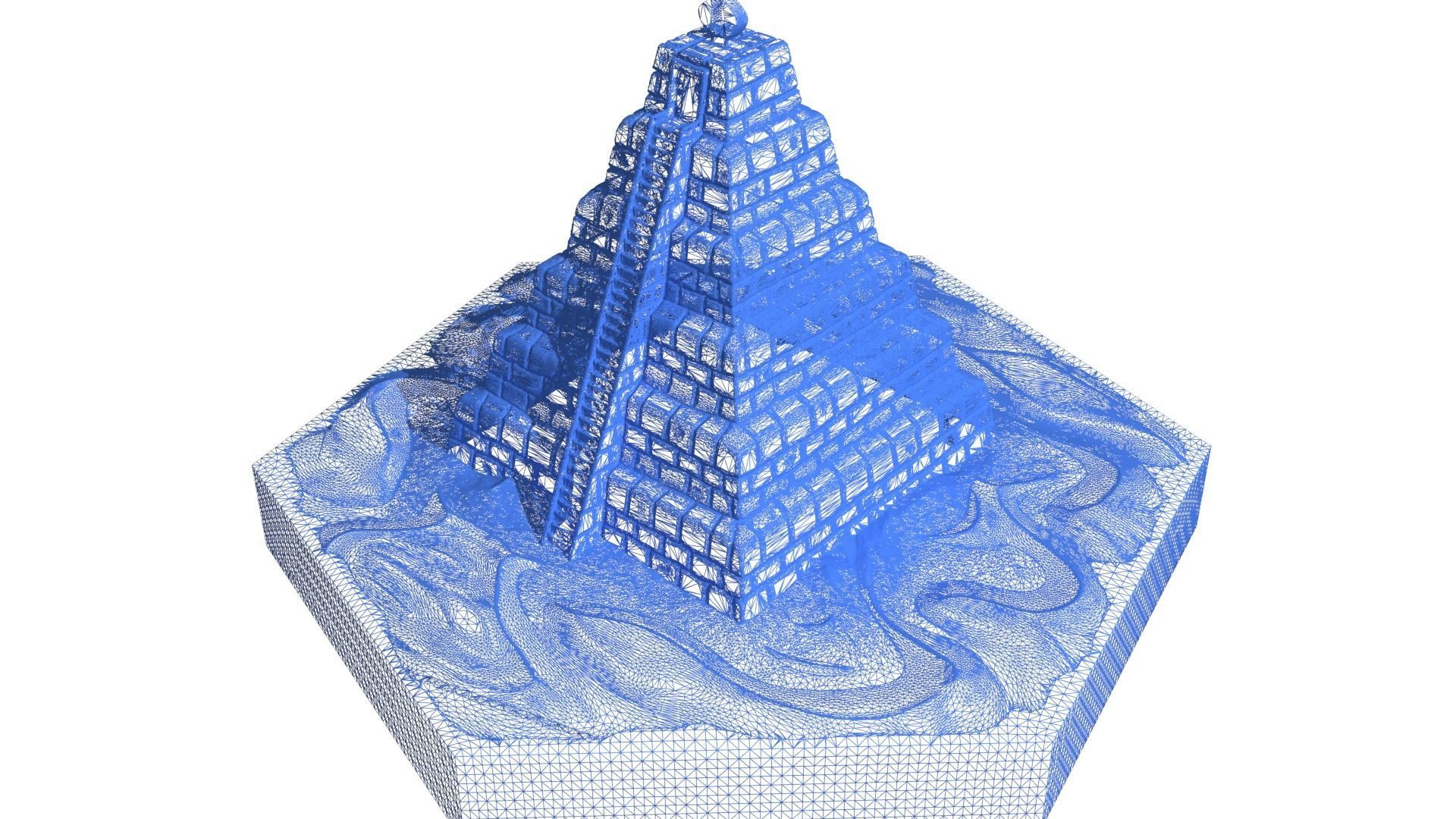 Hexagonal map 3D model_26