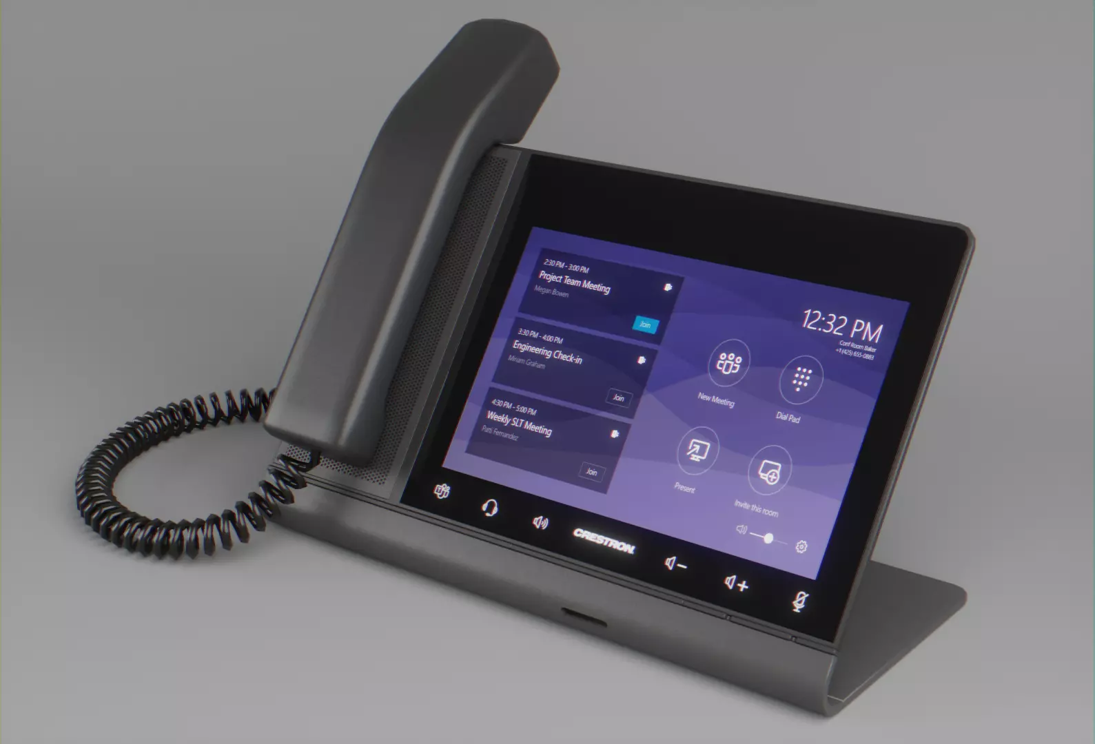 Crestron MX50 Touchpanel Low-poly 3D model