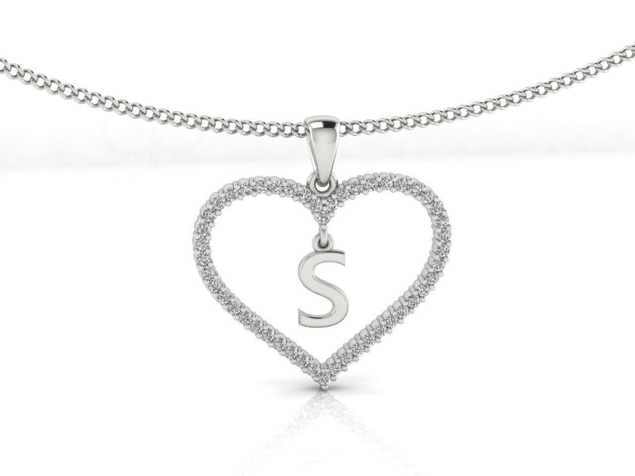 Heart Alphabet S 3D print model_2